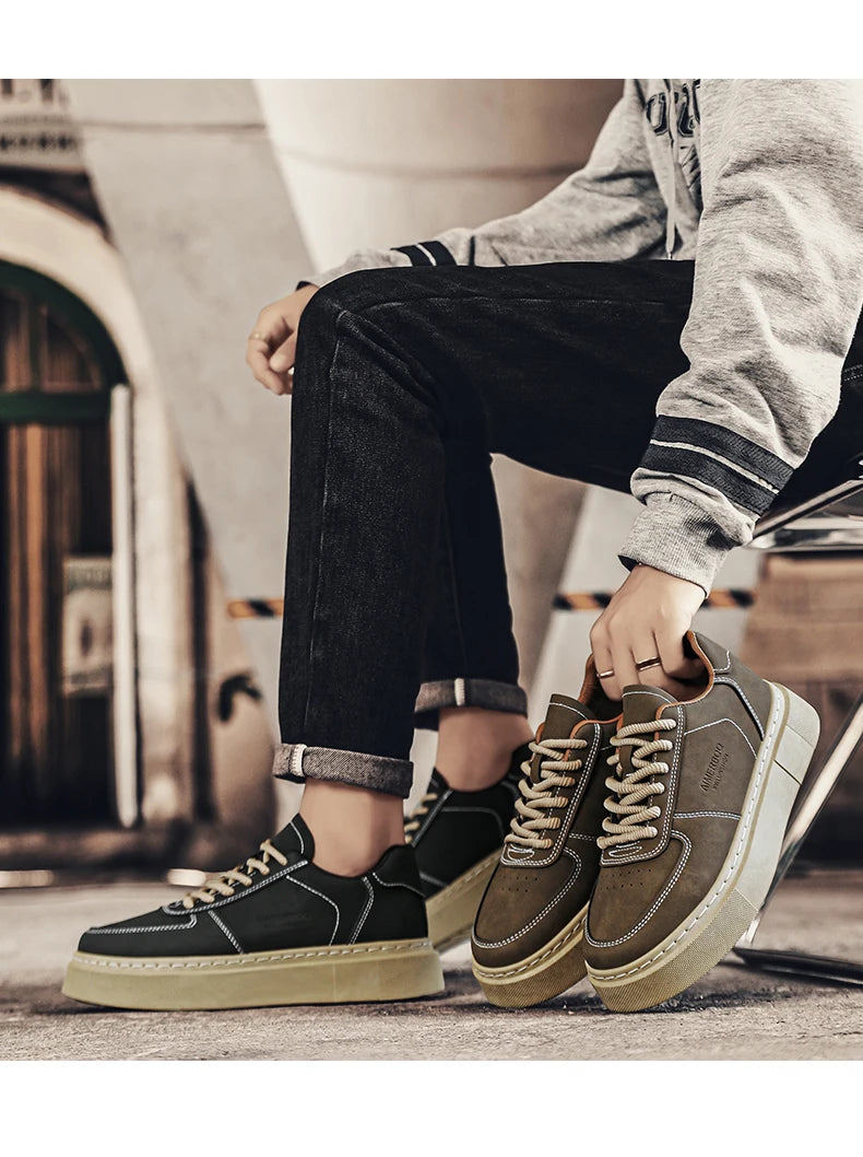 Men's Shoes - 2025 Autumn New Style - Versatile Casual Shoes for Men, Sporty, Outdoor, Anti-slip and Wear-resistant Sneakers