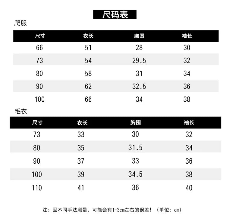 Ins Baby Clothing Korean Style Fashion Casual Soft Comfortable Knitwear Top Winter New Boys Girls Baby Thick Striped Romper