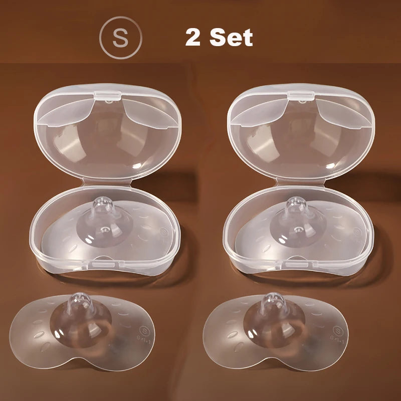2 Pack Anti-bite Breastfeeding Mother Nipple Feeding Shield Butterfly Silicone Shields Protectors Soft Nipple Cover