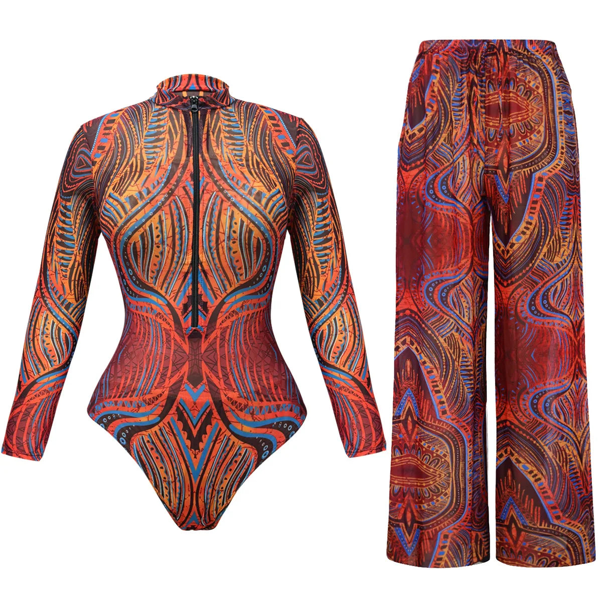 2 Piece Sets Swimwear And Panst Sexy Swimsuit Women Summer Bathing Suit Bikini Set Beach Cover Up Swimming Suit Купальник