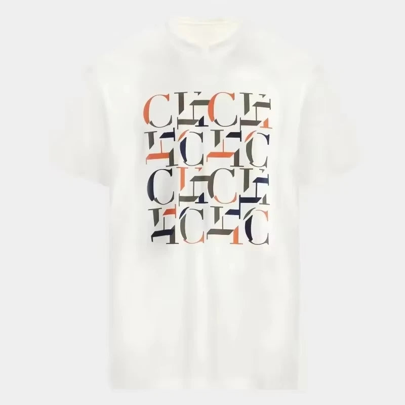 Trend of Leisure Luxury Printed Letter T-shirt Men's and Women's Fashion Short-sleeved High-end Designer Men's and Women's