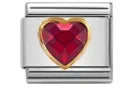 2025 New Original Luxury Zircon Love Italian Charm Links Fit 9mm Bracelet Stainless Steel Jewelry Making