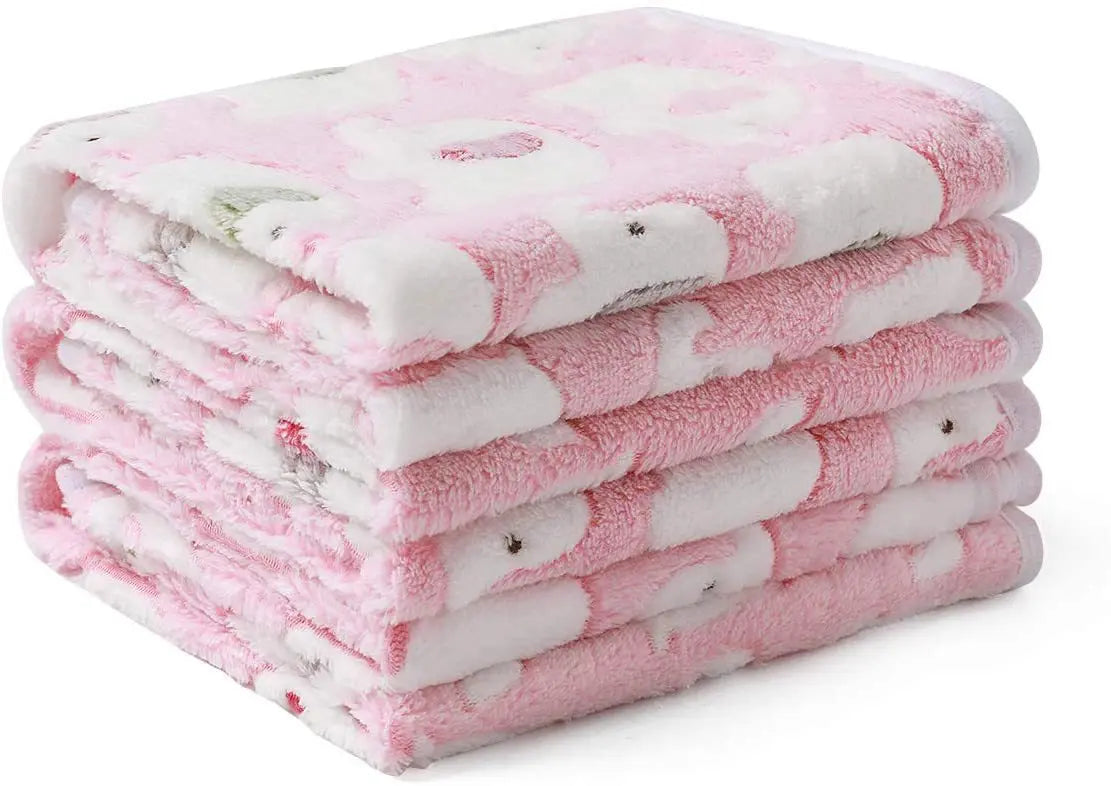 ✅ Cute Elephant Baby Blanket – Soft Coral Fleece Swaddle & Stroller Blanket