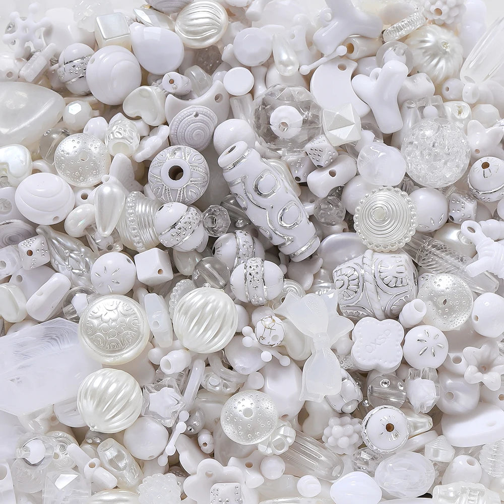 20g/lot Mixed Bowknot Beads Star Heart Butterfly Acrylic Spacer Bead for Jewelry Making DIY Bracelets Necklace Accessories