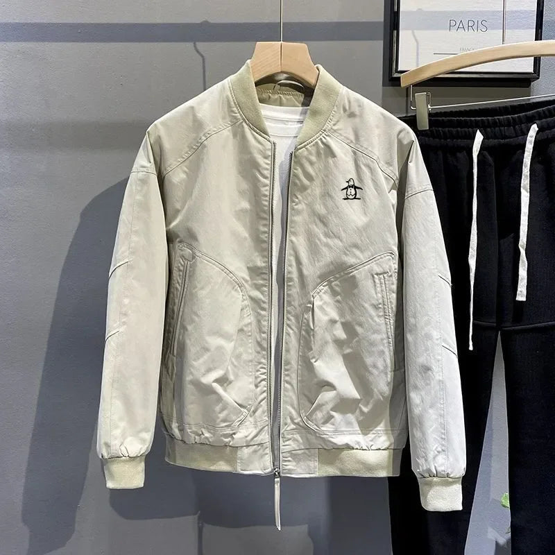 Luxury Brand Korean Golf Jacket Men's Golf Wear 2025 Spring New Jacket High Quality Business Casual Coat Men's Golf Clothing