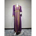 Eid Muslim Women Party Dresses 2 Piece Set Embroidery Arab Long Robe Ramadan Dubai Abayas Islam Kaftan Muslim Dress Women