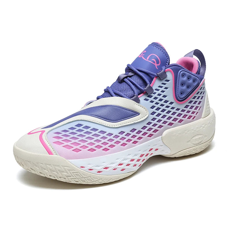 Basketball Shoes for Men Women Outdoor Sneakers Spring Autumn Activities with Excellent Shock Absorption Big Size