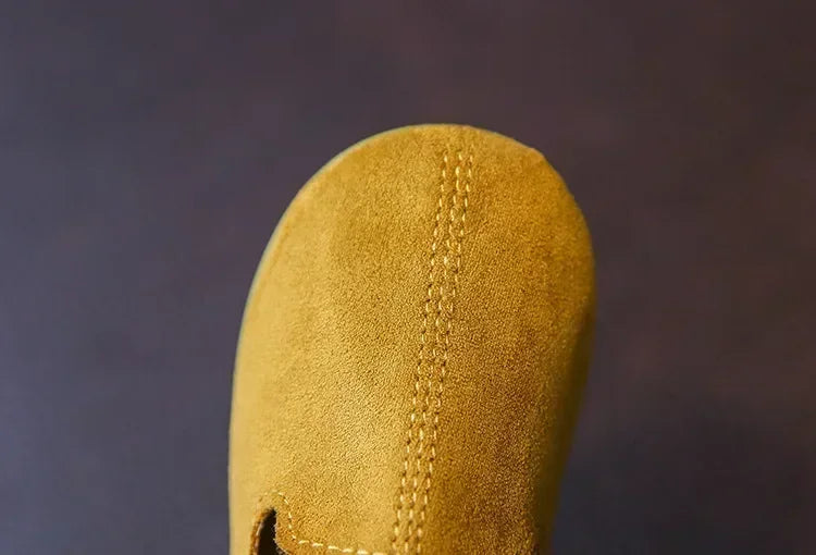 Children's Flat Shoes New Candy Color Simple Casual Shoes Loafers Slip-on Flats Lightweight Boys Girls Leather Shoes Moccasins