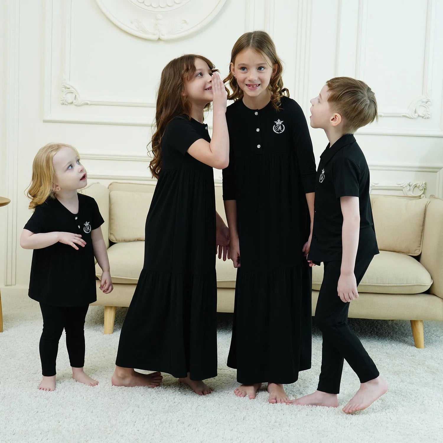 AP SS25 Friday Collection Girls Maxi Dress Embroidery Baby Romper Boys Clothing Set High Quality