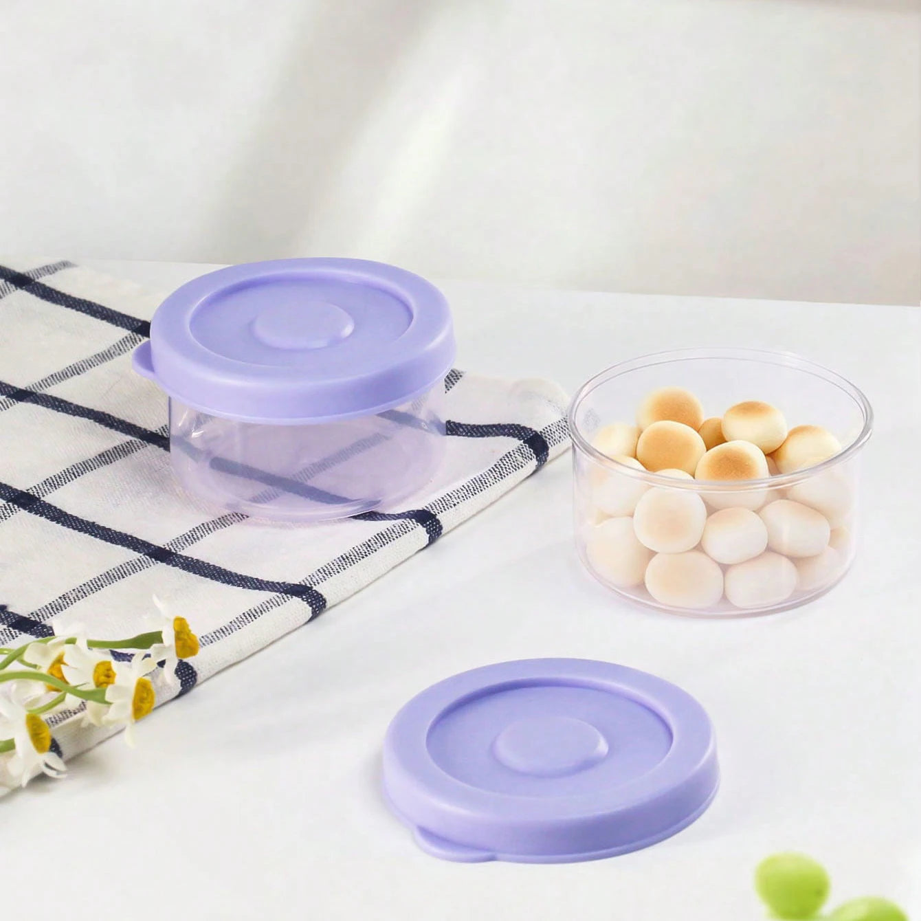 6 Pcs Baby Food Storage Containers - PP Material Steamable & Leak-Proof, Infant Feeding Bowls for Freshness, Stackable Organizer