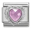 2025 New Original Luxury Zircon Love Italian Charm Links Fit 9mm Bracelet Stainless Steel Jewelry Making