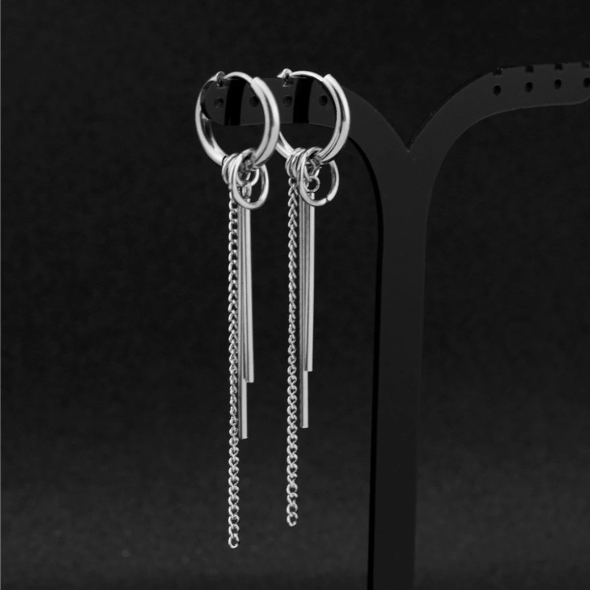 2PC Fashion Men's Personality Rascal Handsome Irregular Earrings Jewelry Accessories Suitable for Date, Party, Festival Gifts