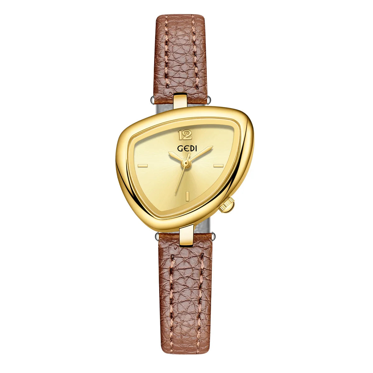 Luxury Design: Unusual Watch with Triangular Fashion and Sophisticated Style Fashionable Quartz Stainless Steel Watch Gift