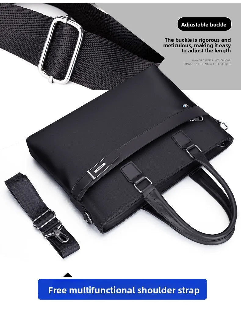 Men's Handbag Business Travel Crossbody Laptop Bag Large Capacity Commuting Office Shoulder Bag