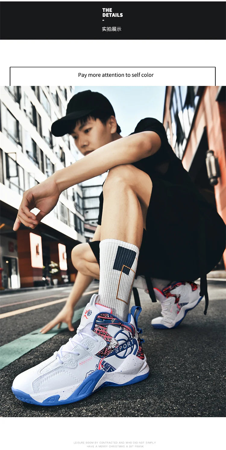 Men's Basketball Shoes Street Basketball Designer Sports Shoes High Quality Sneakers Shoes for Male Cushioning Hombre Zapatillas