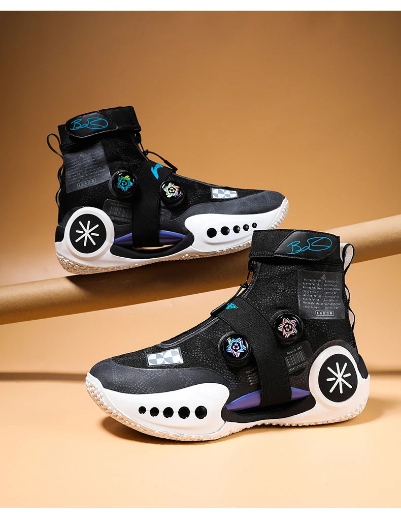 Men's Basketball Shoes Breathable Cushioning Non-Slip Wearable Runing Shoes Gym Training Athletic Basketball Sneakers for Women
