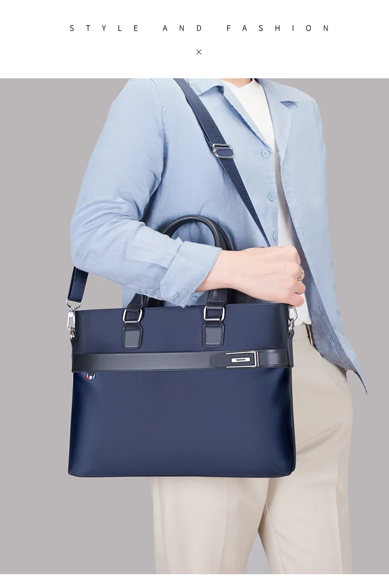 Men's Handbag Business Travel Crossbody Laptop Bag Large Capacity Commuting Office Shoulder Bag