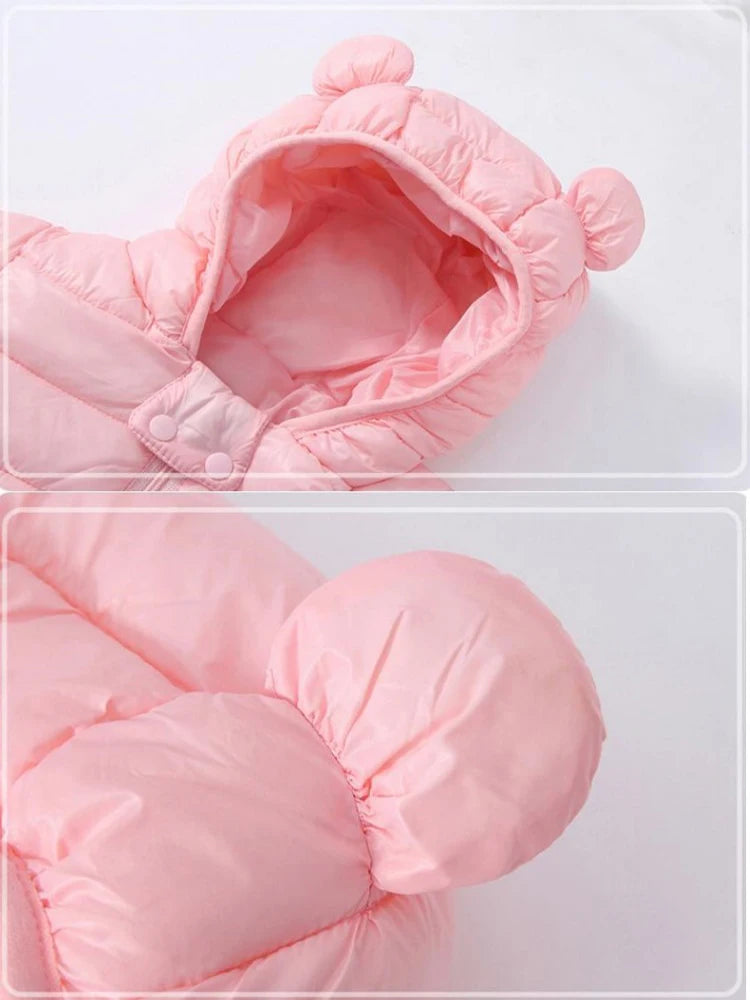 Kids Dinosaur Hooded Winter Jacket