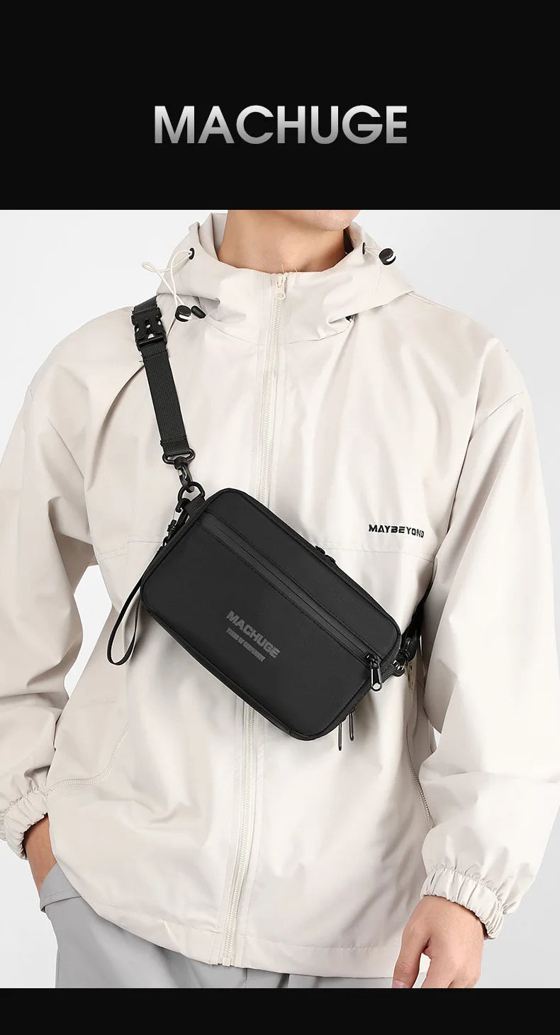Small Crossbody Bag Men's Shoulder Bags Nylon Strap Handbag Man Waterproof Fanny Pack Handbag Luxury Designer Bags Sling
