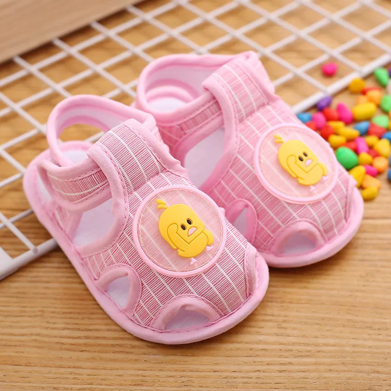 Summer Toddler Infant Kids Baby Cute Casual Princess Sandals Lovely Cartoon Soft Crib Shoes Boy Girls First Walkers Floor Shoe
