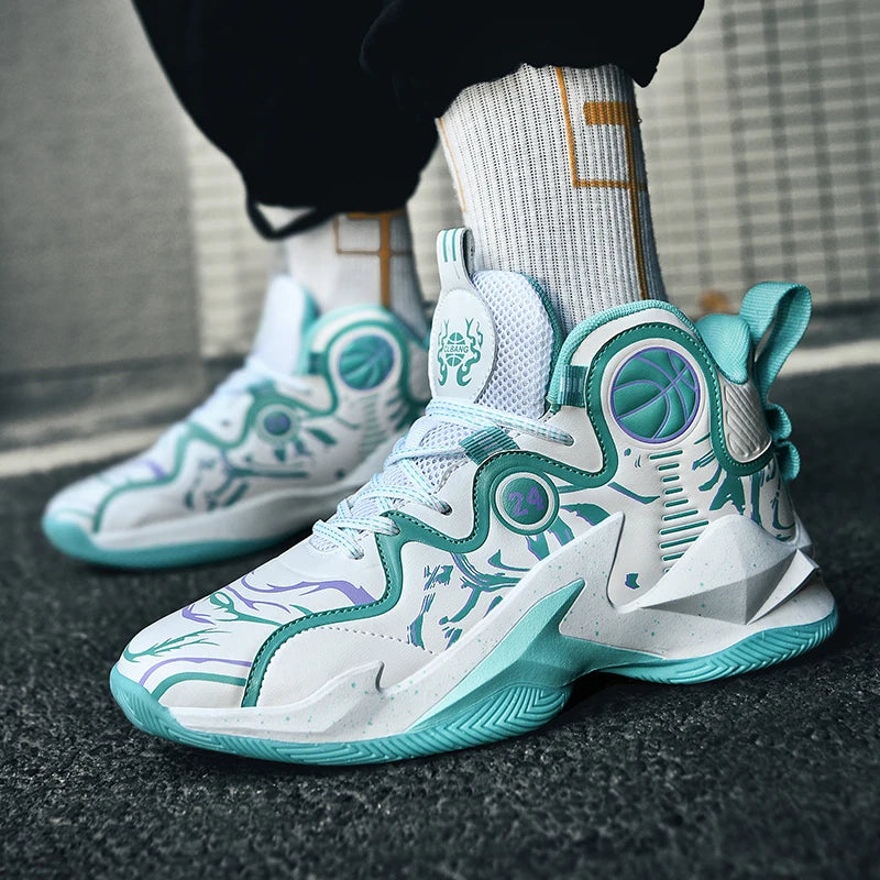 Men Basketball Shoes Fashion Flat Outdoor Sports Sneakers Trendy Professional Training 2025 New Basketball Boots for Man