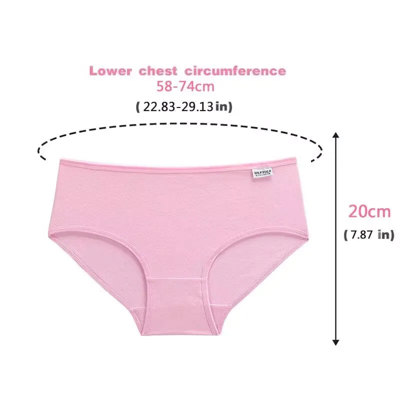 4Pc Teens Teenage Panties Kids Underwear Children Cotton Kids Girls Solid Color Puberty 10-16years