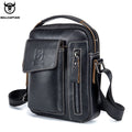 BULLCAPTAIN Casual Fashion Men's Messenger Bag's Business Portable Handbag Man Leather Shoulder Bag Mobile 6.5'' Phone Bags