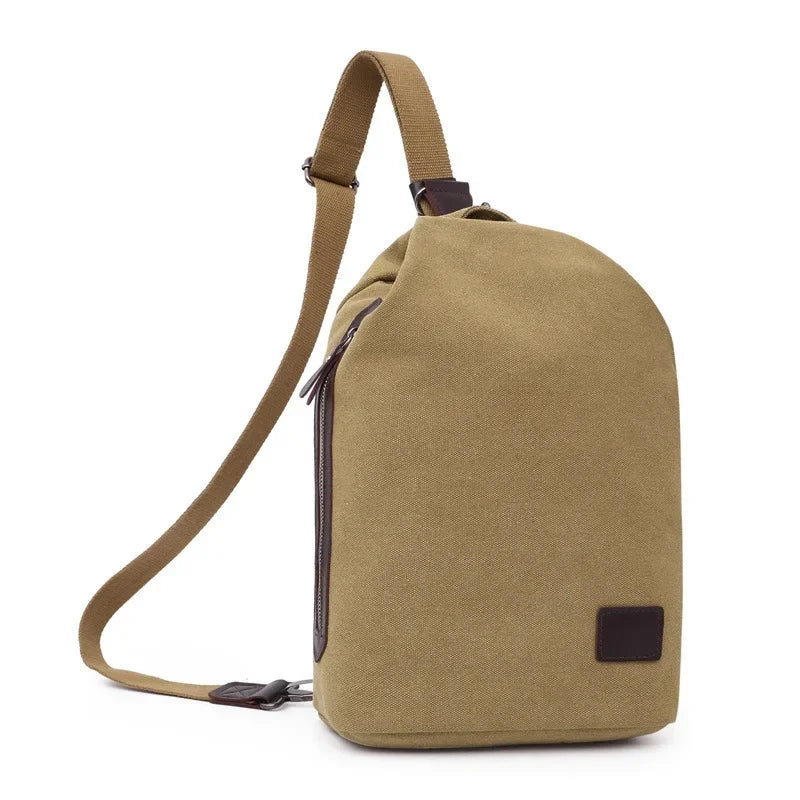 Men's Canvas Handbag Casual Bag Portable Travel Sports gym Shoulder Bag Leisure Backpack Multifunctional Small Bags