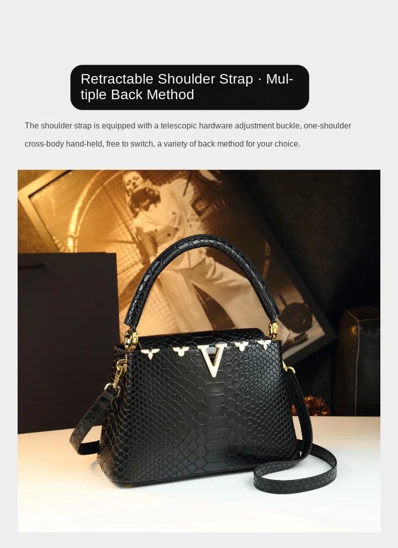 fashionable and versatile handbag with a high-end feel. It's a niche bag for middle-aged moms to carry diagonally