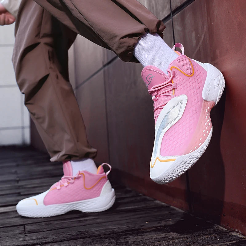 Basketball Shoes for Men Women Outdoor Sneakers Spring Autumn Activities with Excellent Shock Absorption Big Size