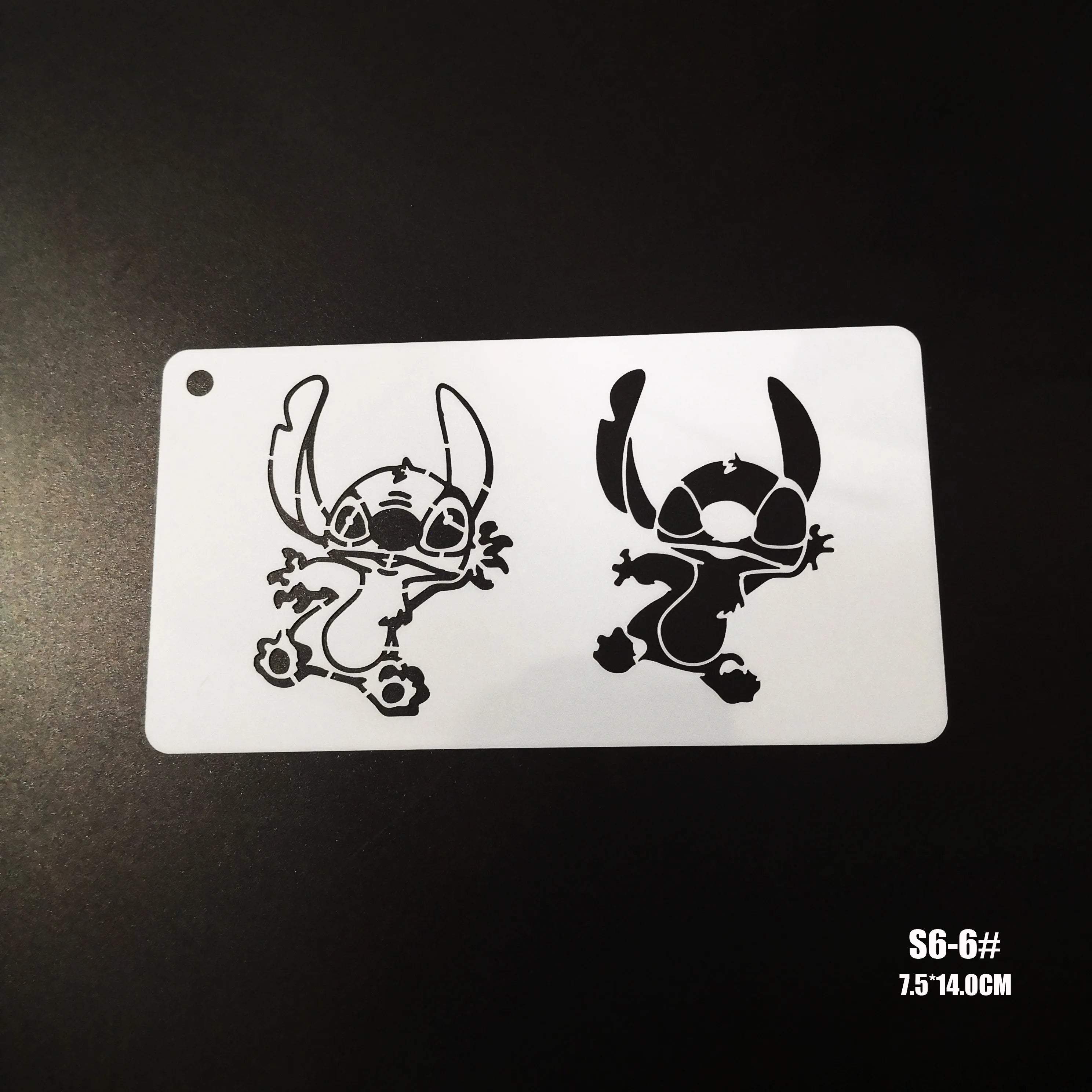 Stitch Stencils Face Painting DIY Makeup Template Cartoon Template Audlts Kids Face Body Paint Makeup Tools