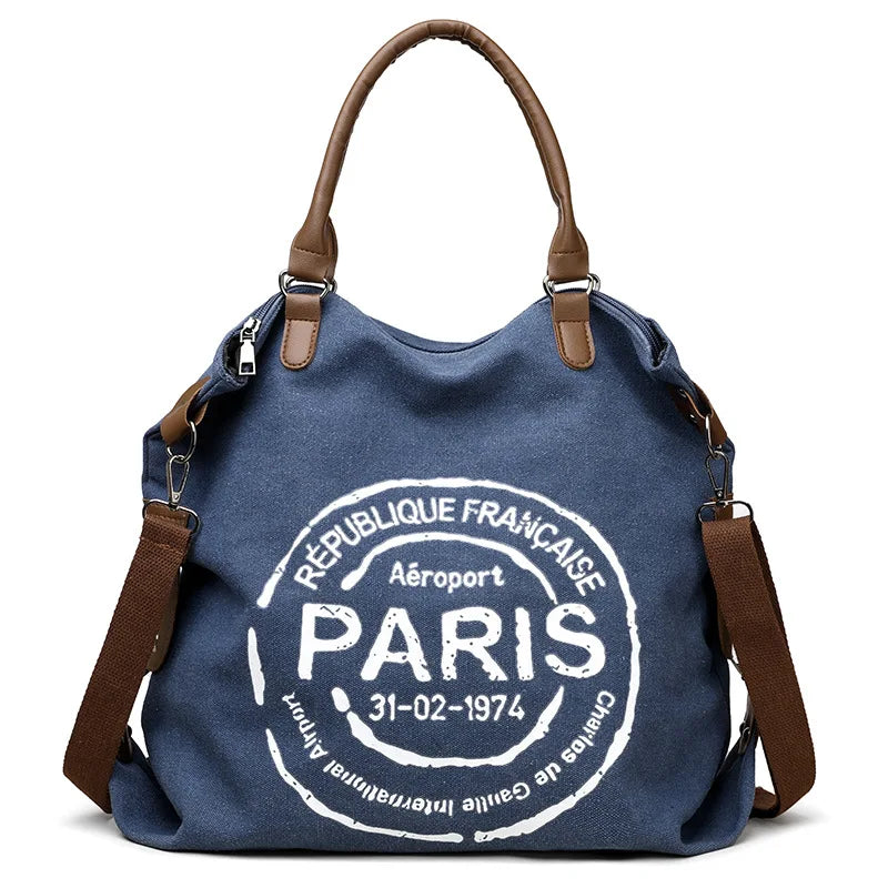 Women's Handbag Women's Shoulder Bag Fashion Purse Vintage CANVAS Bag Large Capacity Handbag Inclined Shoulder Bag Mom's Bag