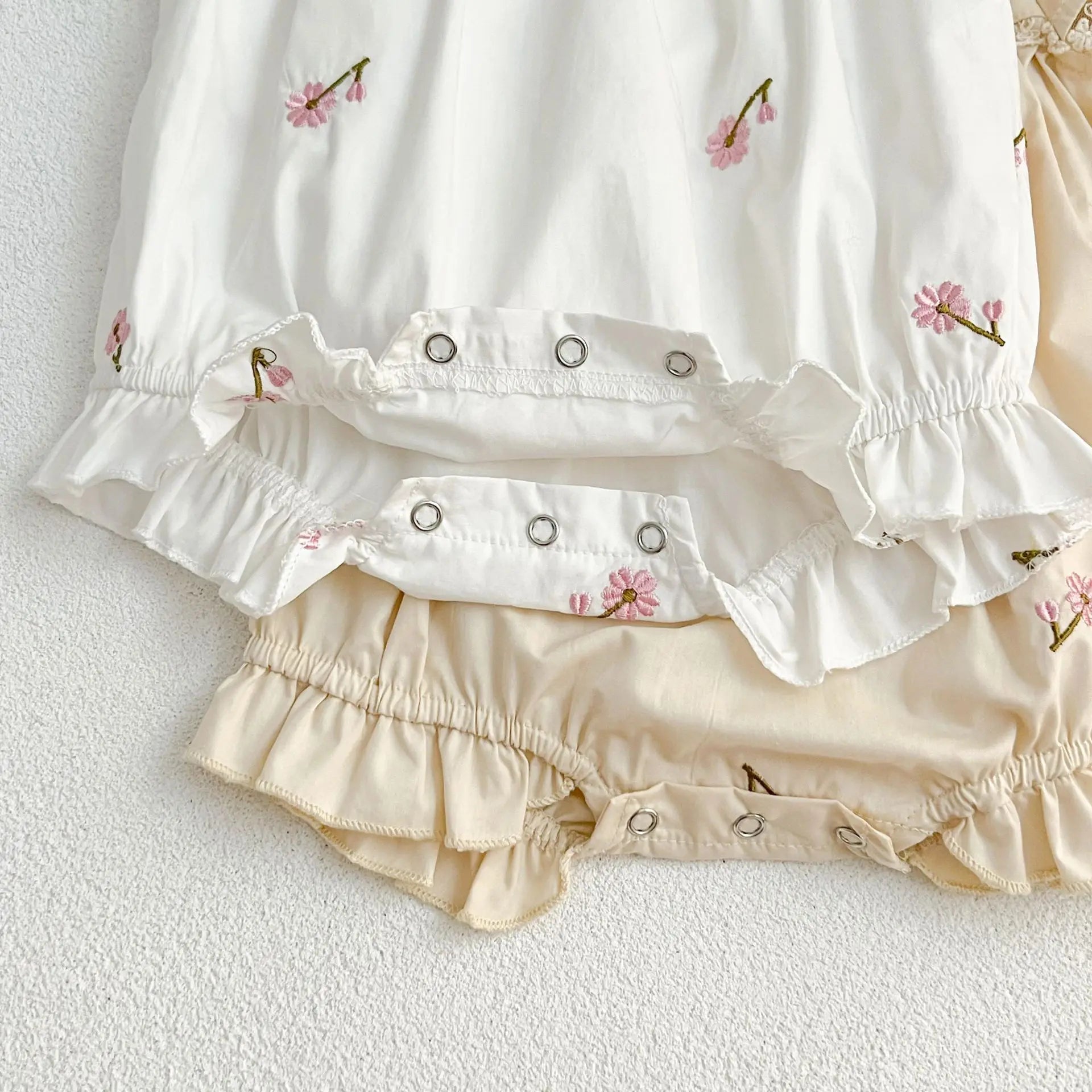 New Summer Newborn Clothes Kids Baby Girls Rompers New Infant Kids Baby Girls Sleeveless Embroider Flower Baby Rompers Clothes