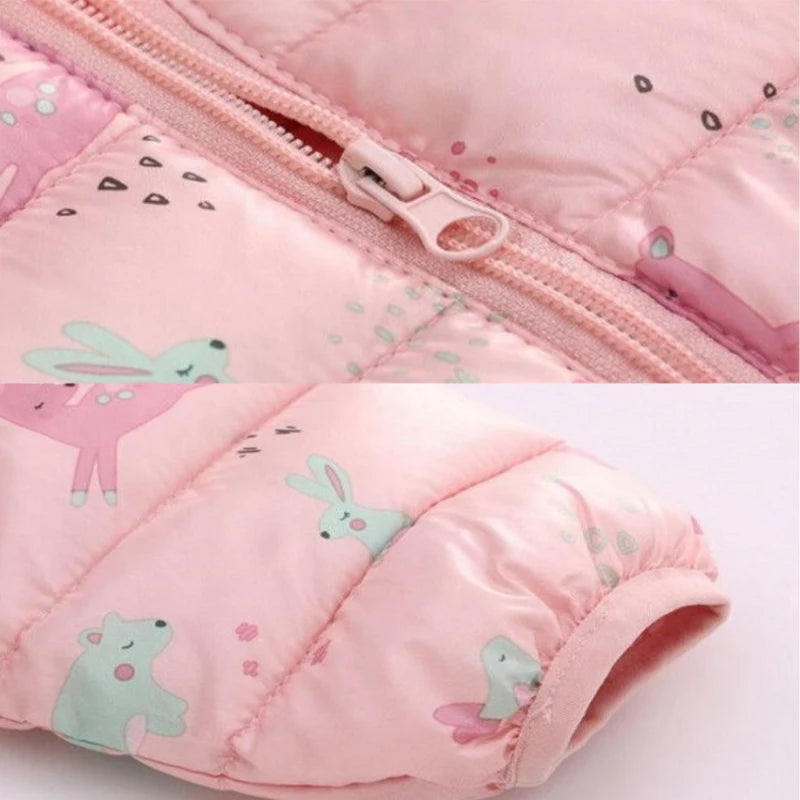 Kids Dinosaur Hooded Winter Jacket