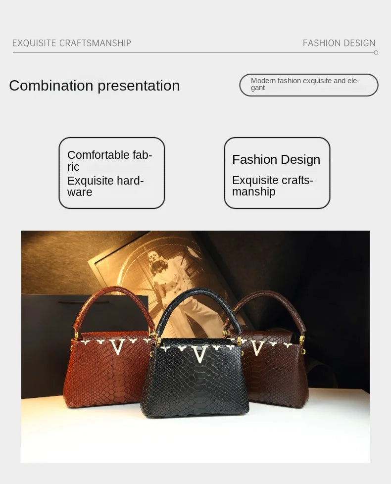 fashionable and versatile handbag with a high-end feel. It's a niche bag for middle-aged moms to carry diagonally