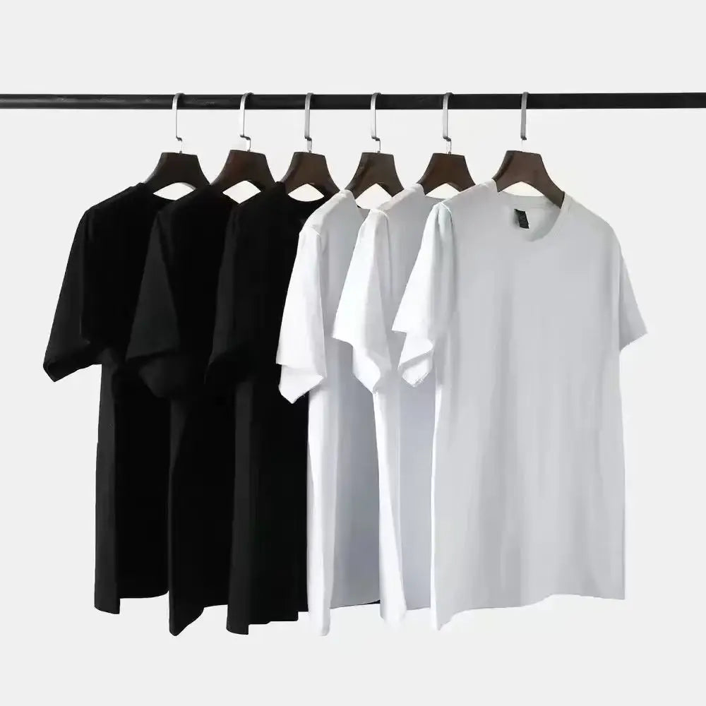 Luxury Clothing Brand 100%Cotton shirt spring summer Men's Women's high quality Classic Designer Short Sleeve O-Neck T-shirt