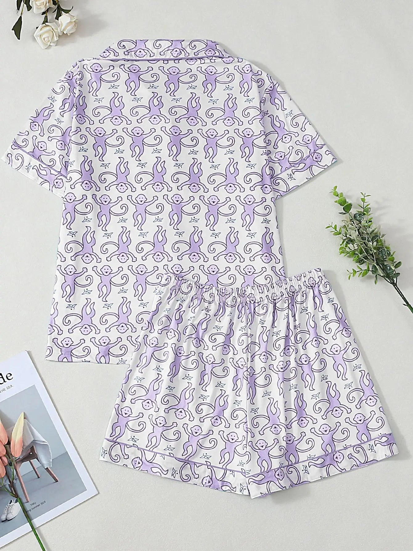Women's Pajamas With Trousers Sets 2piece Pajamas Set Woman Women's Sexy Underwear Ensemble Pyjama Femme Sleepwear Sleeping Pjs