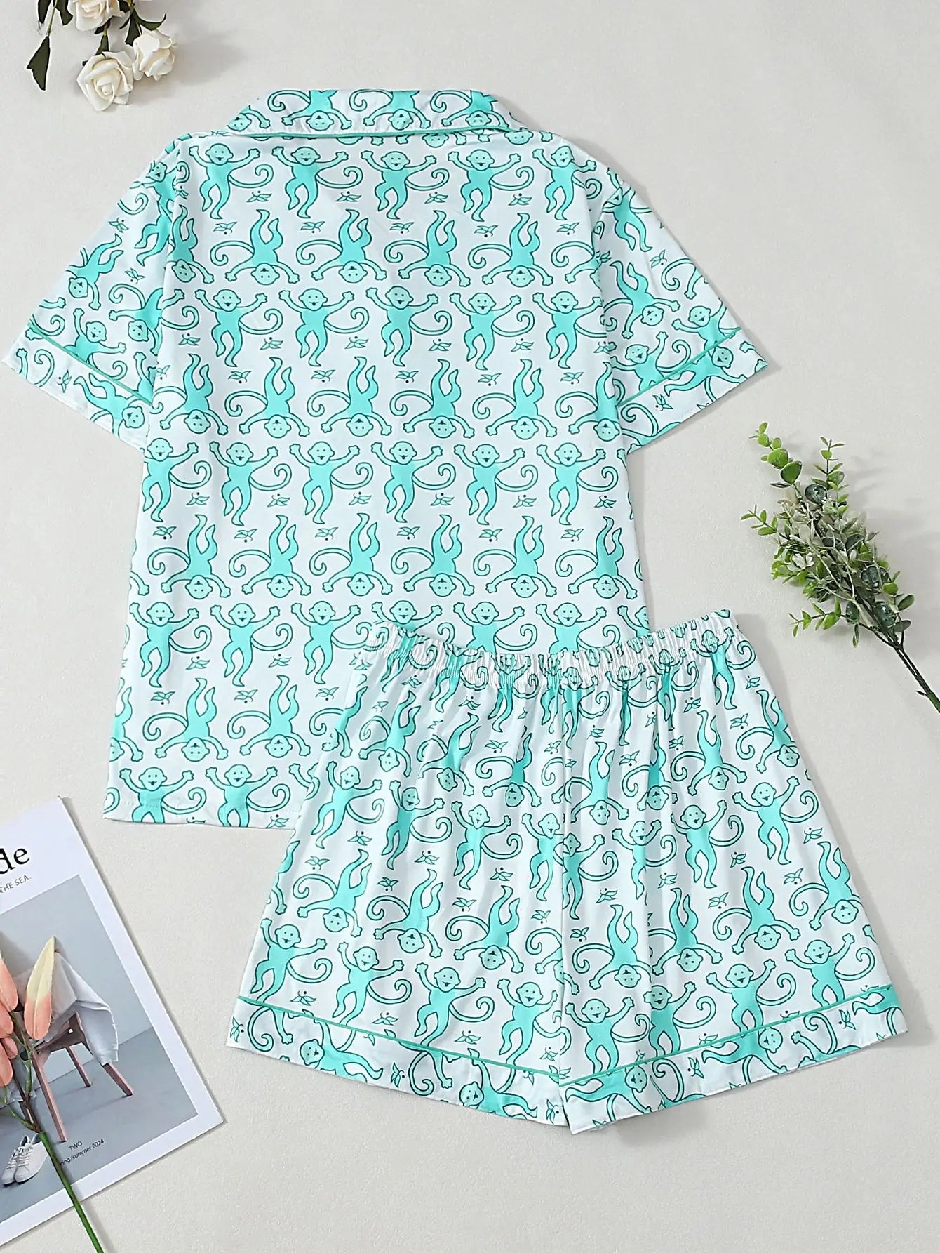 Women's Pajamas With Trousers Sets 2piece Pajamas Set Woman Women's Sexy Underwear Ensemble Pyjama Femme Sleepwear Sleeping Pjs