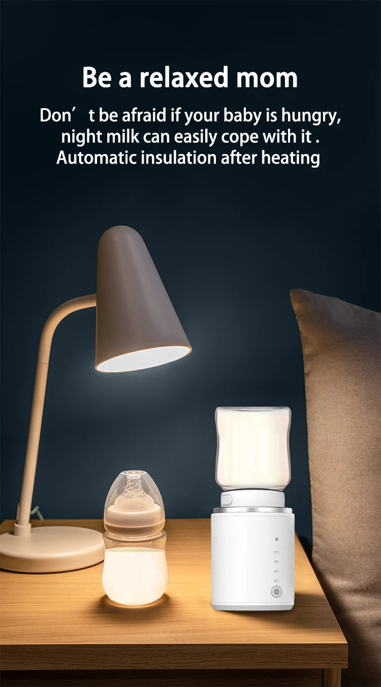 BornBL N1 Portable Bottle Warmer Travel Baby Bottle Warmer for Breastmilk On The Go Travel Bottle Warmer Leak-Proof