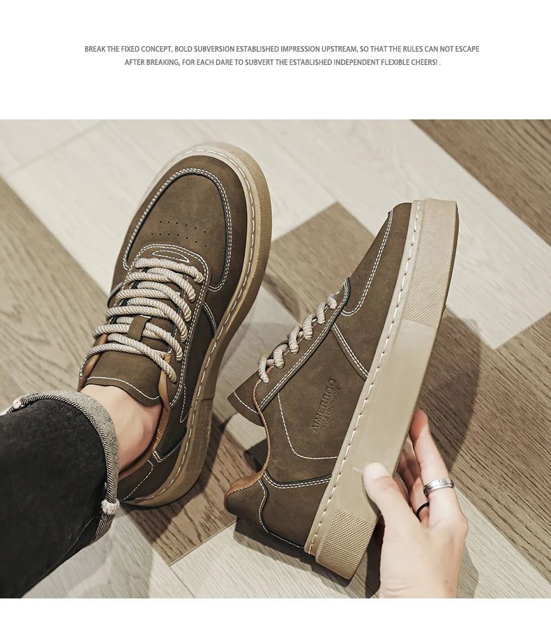 Men's Shoes - 2025 Autumn New Style - Versatile Casual Shoes for Men, Sporty, Outdoor, Anti-slip and Wear-resistant Sneakers