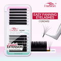 Fadvan Easy Fanning Eyelash Extensions flora Lash Soft Black Russian Volume Lashes Flare Auto Fan Eyelashes Makeup Natural Cilia