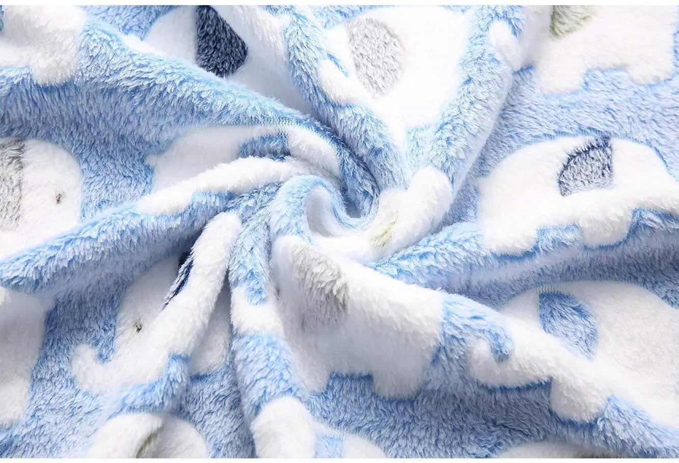 ✅ Cute Elephant Baby Blanket – Soft Coral Fleece Swaddle & Stroller Blanket