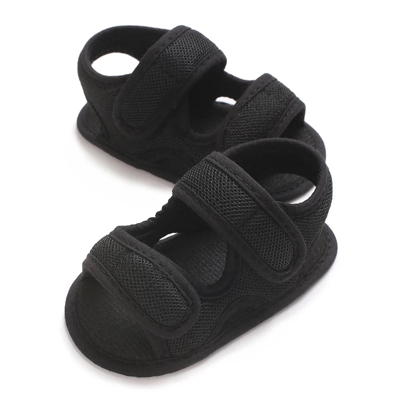 Baby Boy Sandals Soild Color Breathable Anti-Slip Shoes Toddler Soft Soled Walking Shoe First Walkers 0-18 Monthes
