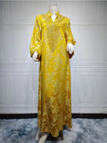 Eid Muslim Dress for Women Abaya Beading Stand Collar Jalabiya Morocco Party Dresses Abayas Kaftan Abaya Vestidos Arab Long Robe