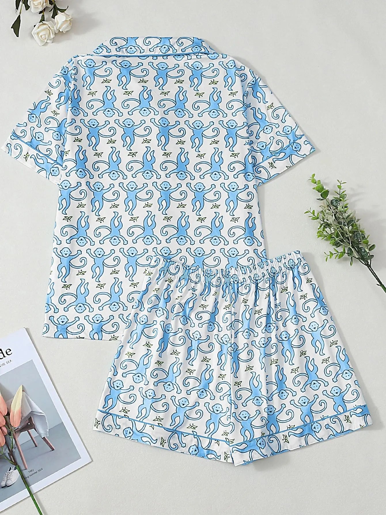 Women's Pajamas With Trousers Sets 2piece Pajamas Set Woman Women's Sexy Underwear Ensemble Pyjama Femme Sleepwear Sleeping Pjs