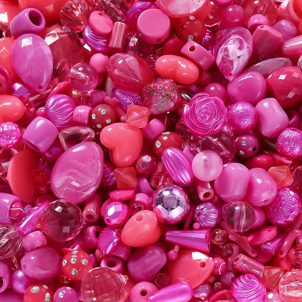 20g/lot Mixed Bowknot Beads Star Heart Butterfly Acrylic Spacer Bead for Jewelry Making DIY Bracelets Necklace Accessories