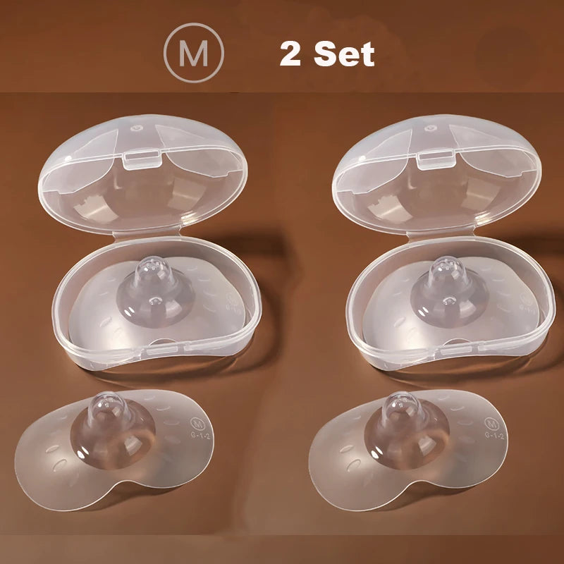 2 Pack Anti-bite Breastfeeding Mother Nipple Feeding Shield Butterfly Silicone Shields Protectors Soft Nipple Cover