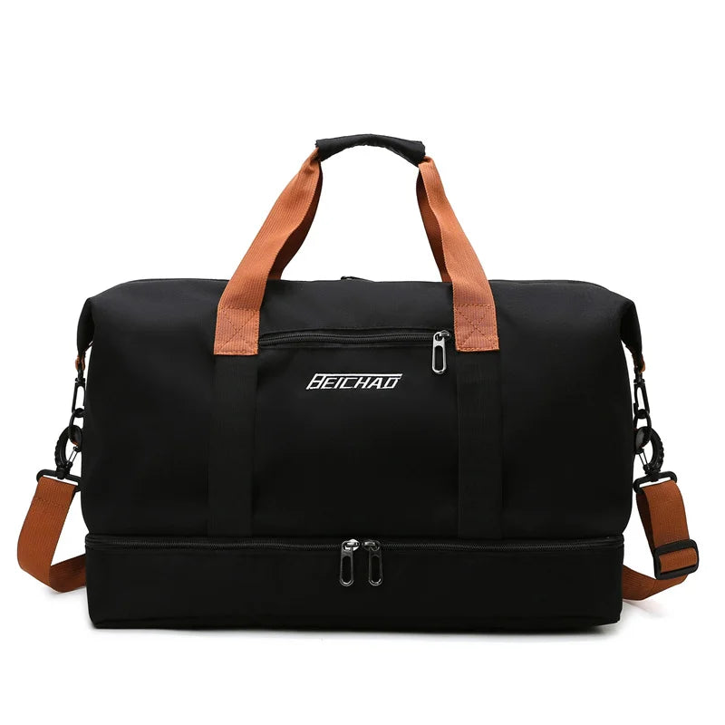 Sports handbag,fitness bag,expandable travel bag with large capacity.Perfect for gym,weekend trips,and carry-on,and versatile.