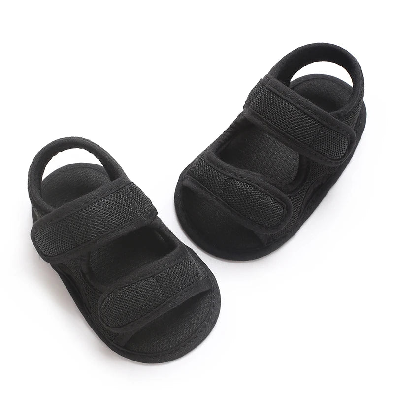 Baby Boy Sandals Soild Color Breathable Anti-Slip Shoes Toddler Soft Soled Walking Shoe First Walkers 0-18 Monthes