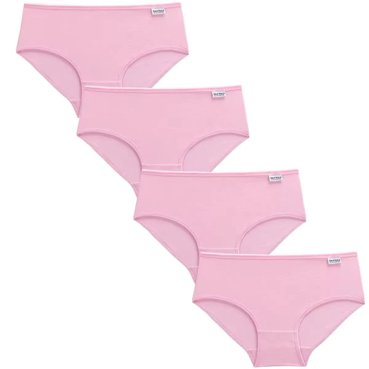 4Pc Teens Teenage Panties Kids Underwear Children Cotton Kids Girls Solid Color Puberty 10-16years